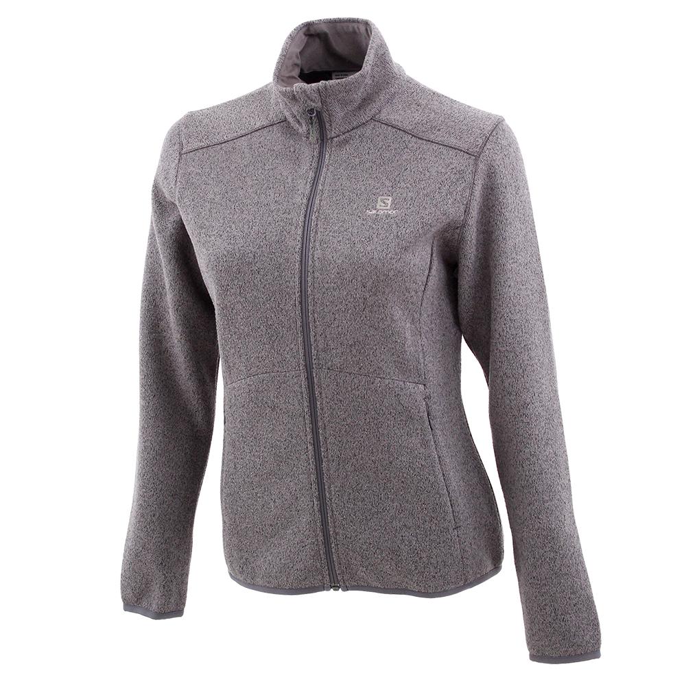 Salomon Singapore Womens Jackets - BISTRA FZ W Grey | 71906-SEFP